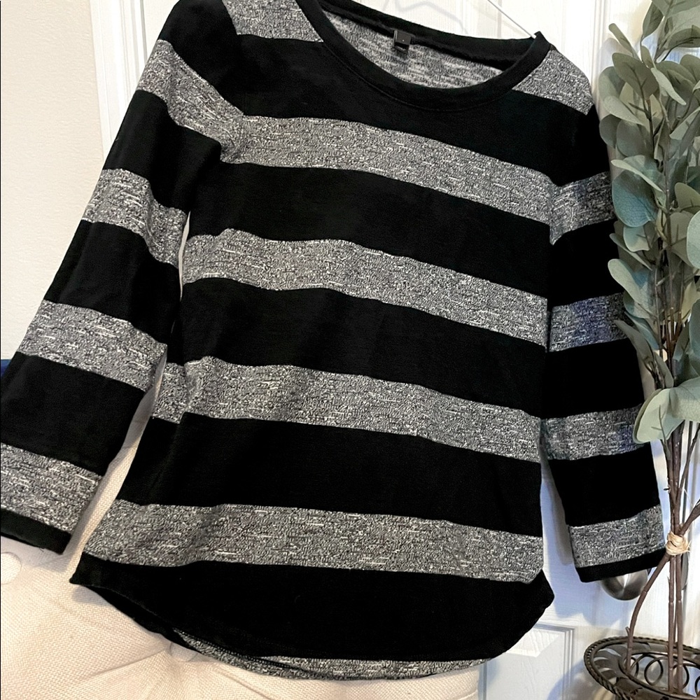 J. Crew, light striped sweater, small